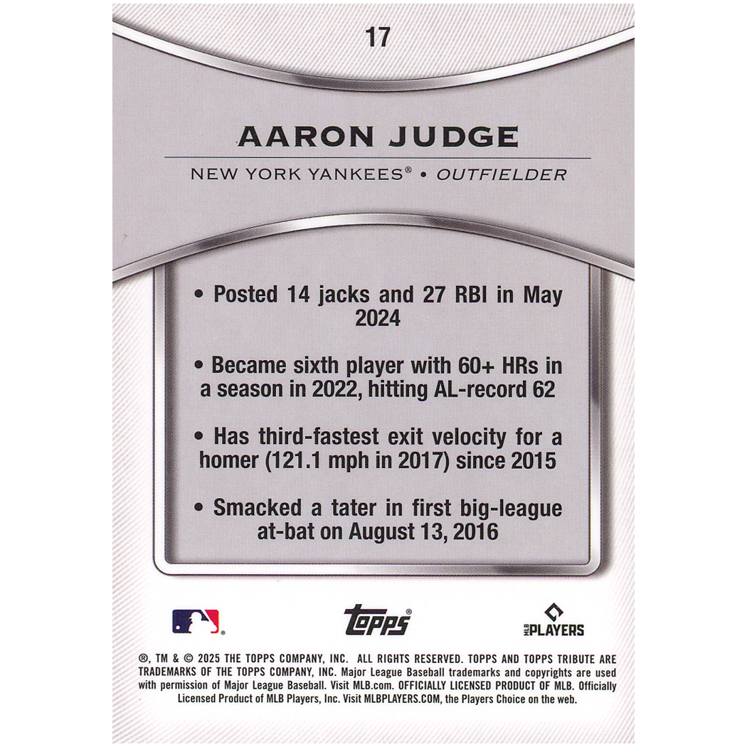 2025 Topps Tribute Aaron Judge