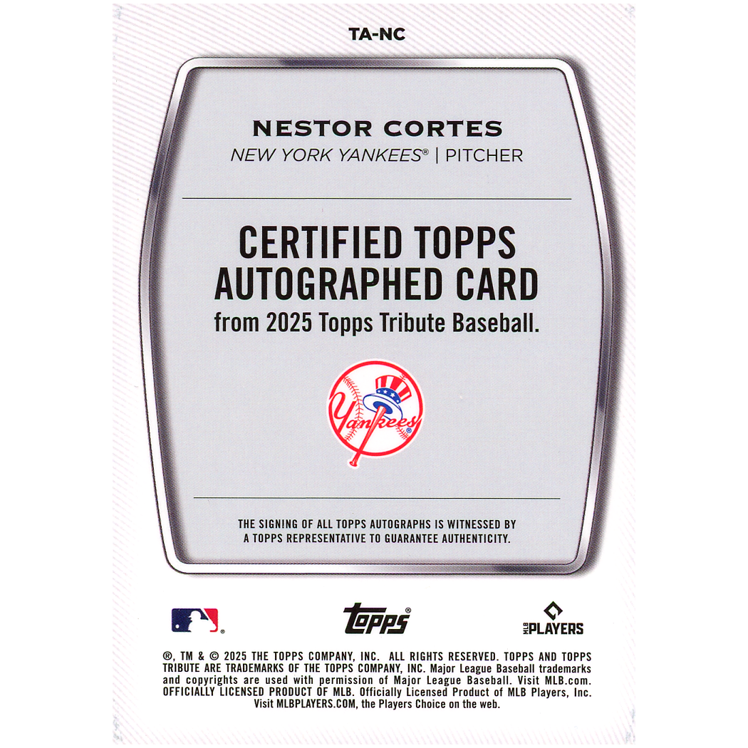 2025 Topps Tribute Nestor Cortes Autograph (Green)