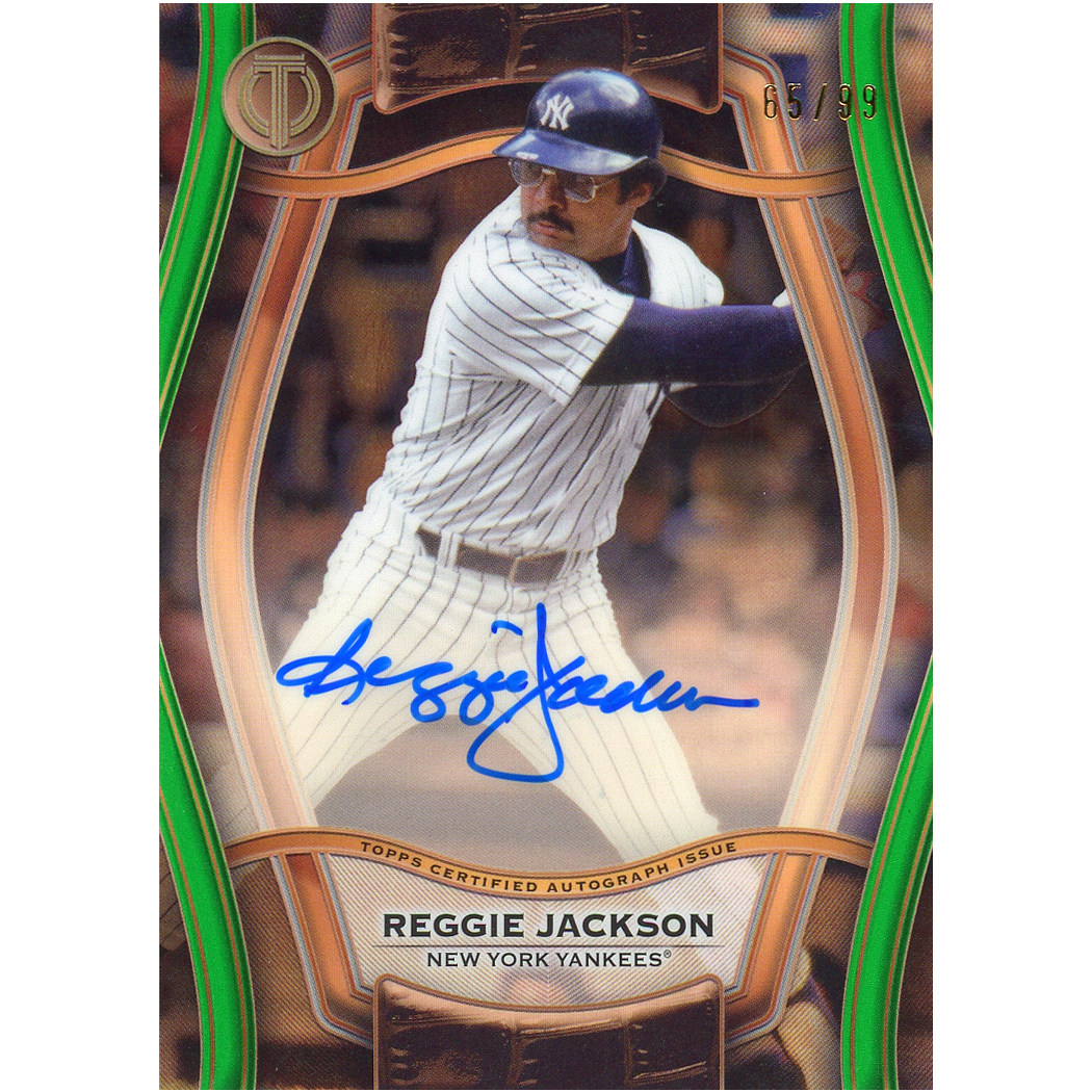 2025 Topps Tribute Reggie Jackson Pillars of the Game Autograph (Green)
