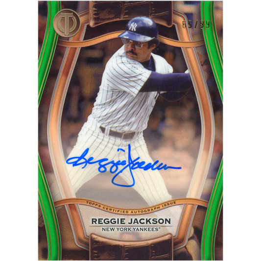 2025 Topps Tribute Reggie Jackson Pillars of the Game Autograph (Green)