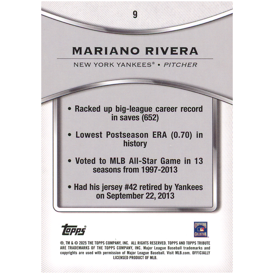 2025 Topps Tribute Mariano Rivera