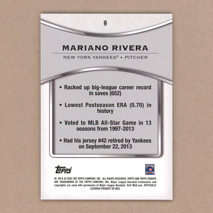 2025 Topps Tribute Mariano Rivera