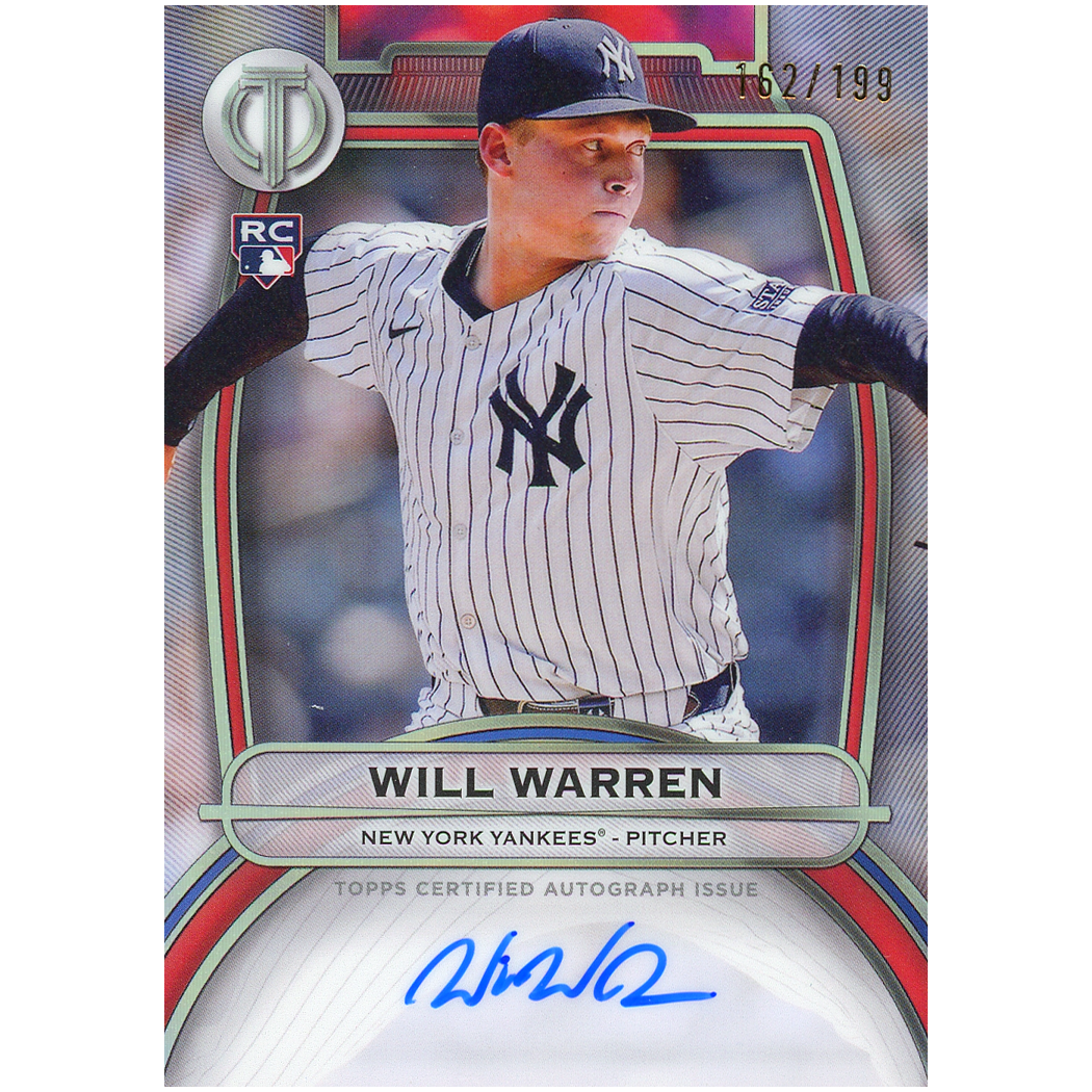 2025 Topps Tribute Will Warren RC Autograph