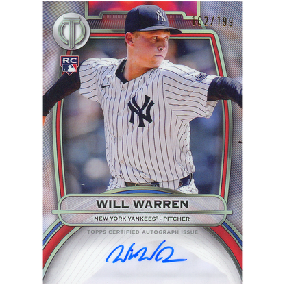 2025 Topps Tribute Will Warren RC Autograph