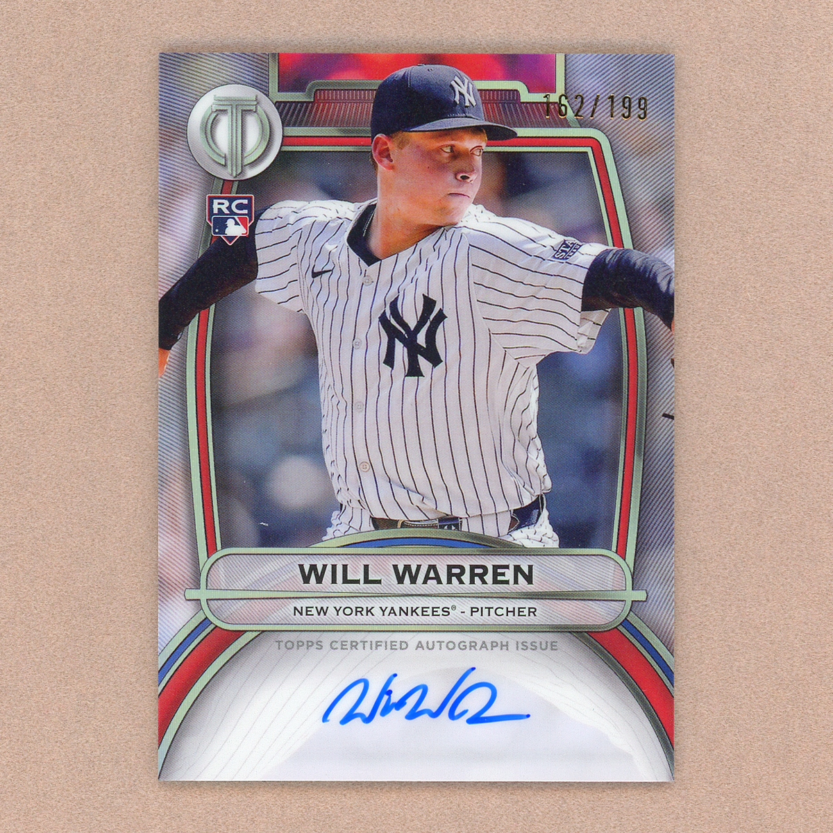 2025 Topps Tribute Will Warren RC Autograph