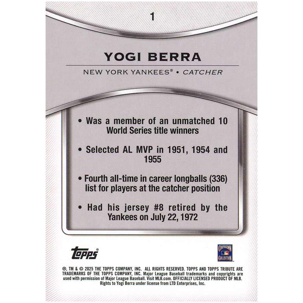 2025 Topps Tribute Yogi Berra