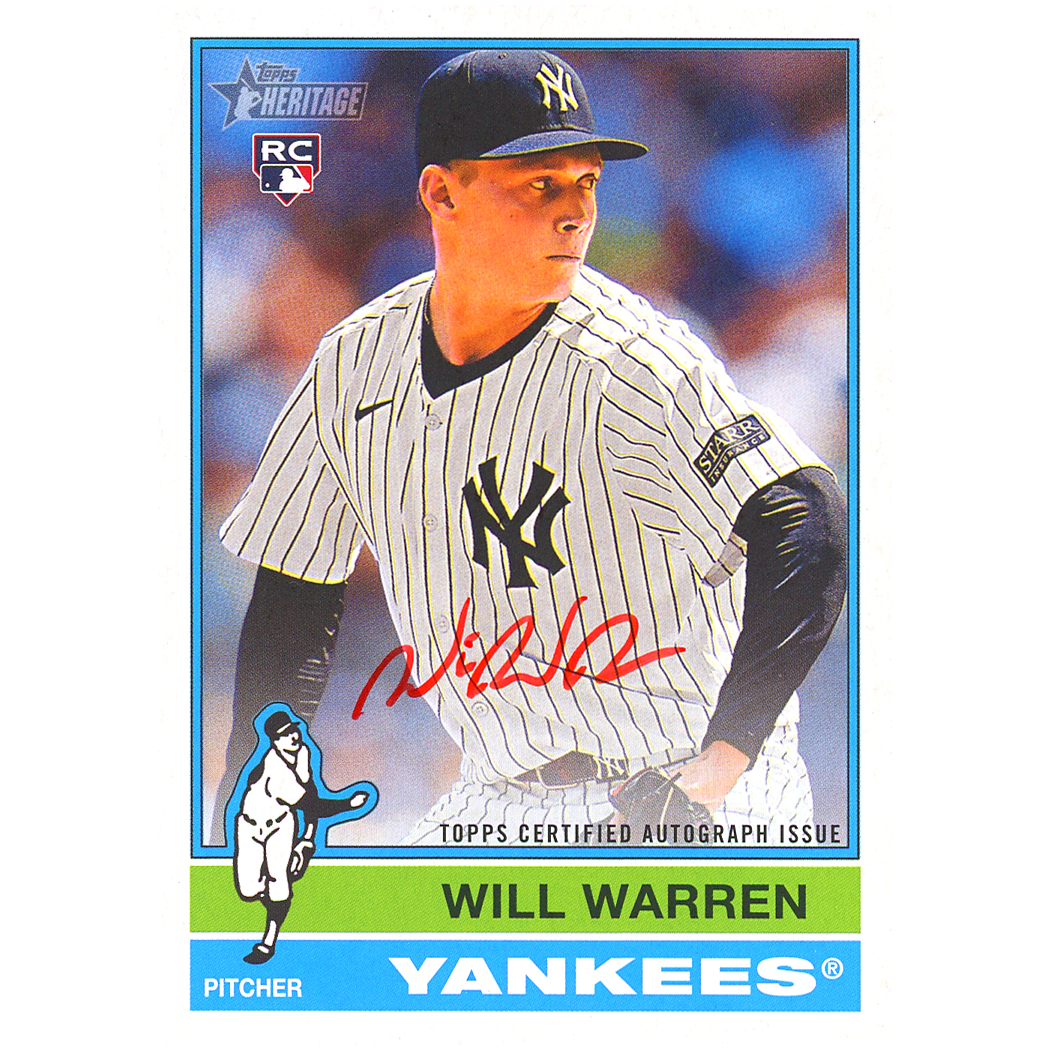2025 Topps Heritage Will Warren Autograph (Red Ink)