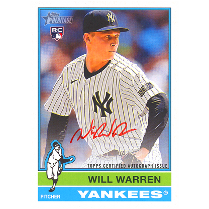2025 Topps Heritage Will Warren Autograph (Red Ink)