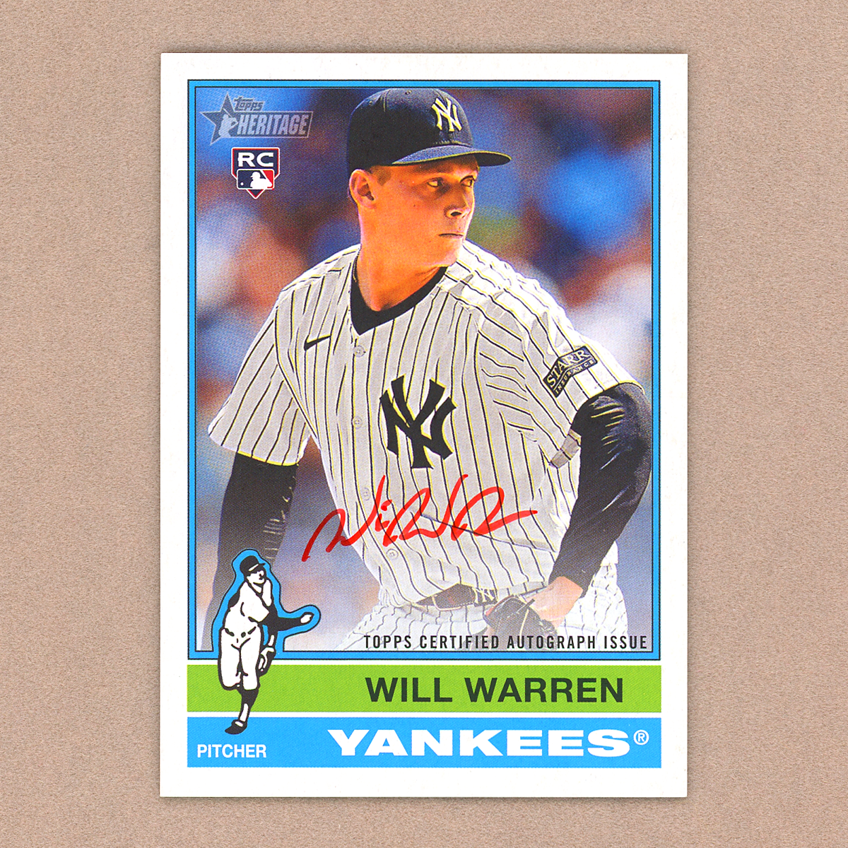 2025 Topps Heritage Will Warren Autograph (Red Ink)